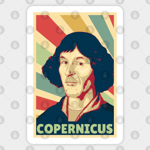 Nicolaus Copernicus Vintage Colors Sticker by Nerd_art